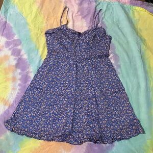 Madewell Blue Floral Dress